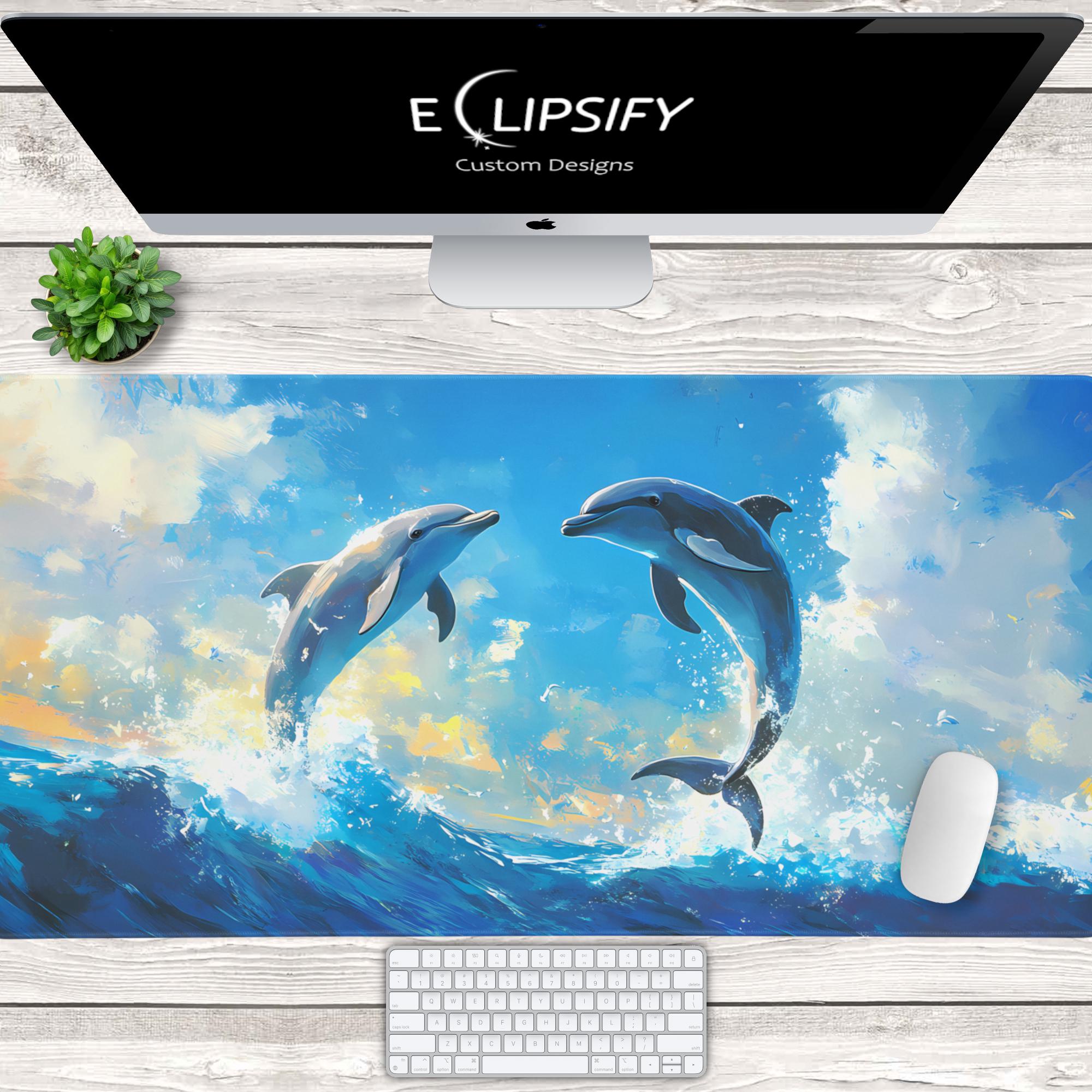 Dolphins Desk Mat, Dolphin Mouse Pad, Dolphin Lovers, Heats, Cute Mouse  Pads, Ocean Desk Mat, Gaming Mouse Pad, Gaming Desk Mat - Etsy