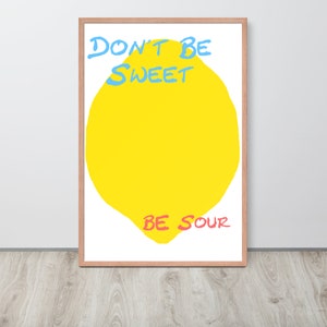 Lemon Art Print - Funny Modern Art, Kitchen Wall Art, Modern Print decor, Lemon Poster, Lemon, Wall Art