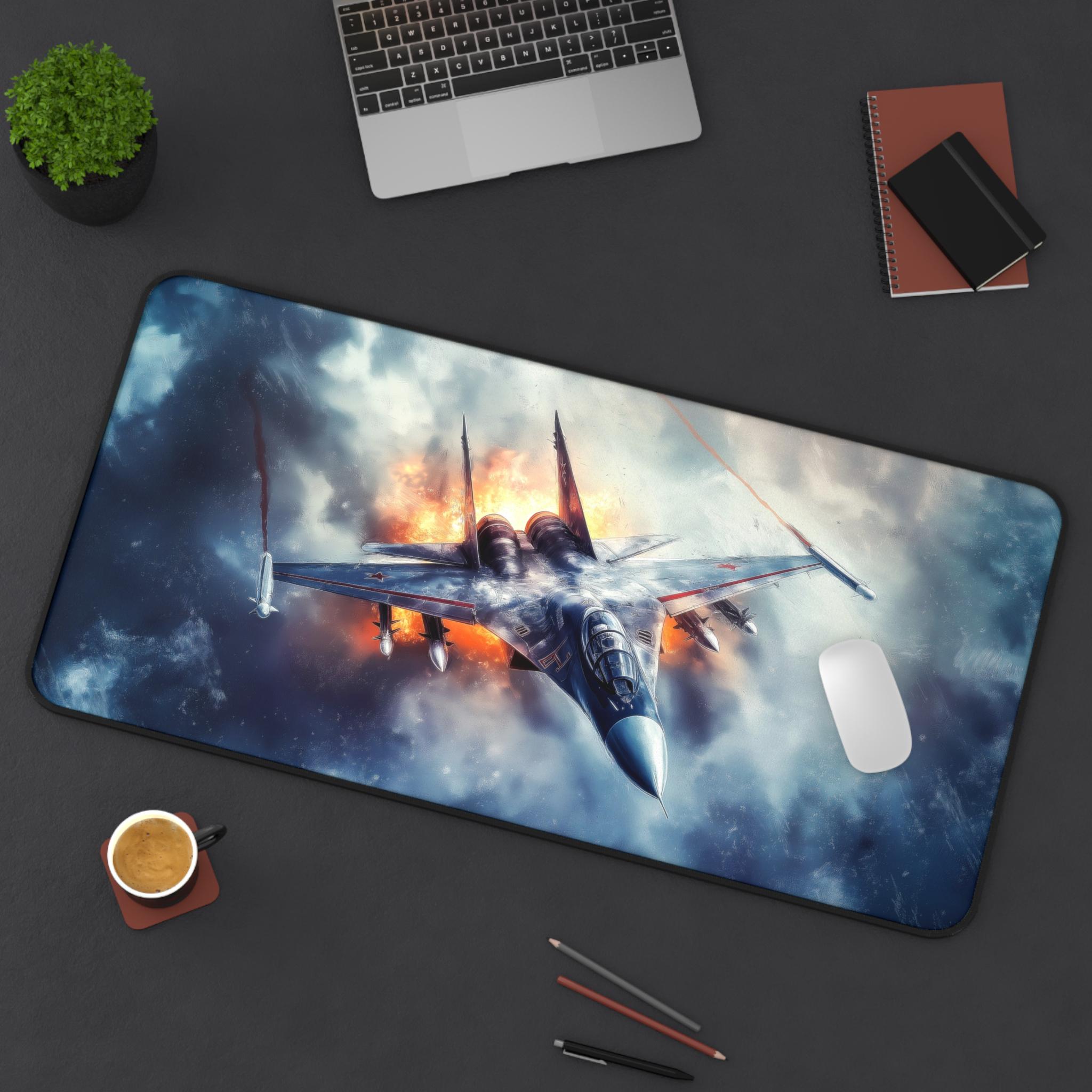 YENDOSTEEN XXL Gaming Mouse Pad Large Desk Pads,F-15 Fighter Jet - View #2