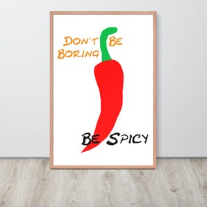 Chilli Art Print - Funny Modern Art, Kitchen Wall Art, Modern Print decor, Hot Chilli Poster, Chili, Wall Art