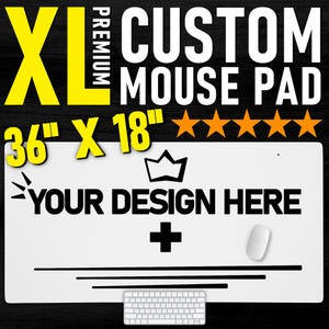 Custom Extra Large Desk Mat And Mouse Pad, Custom Desk Pad, Custom Anime Mouse Pad, Personalized Gift,  Office Gift, Desk Accessory