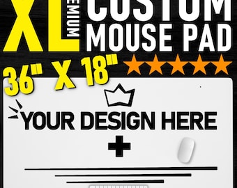 Aangepaste extra grote bureaumat en muismat, aangepaste bureaumat, aangepaste anime-muismat, gepersonaliseerd cadeau, kantoorcadeau, bureauaccessoire