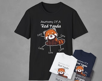 Red Panda T-Shirt Cute Funny Unisex Shirt, Red Panda Shirt, Cute Animal Shirt, Cute Red Panda, Women T-Shirt, Men T-Shirt, Funny Shirt