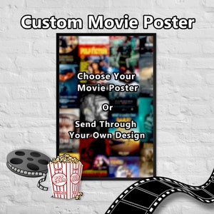 Cartaz de filme personalizado, impressão de filme personalizada, arte de filme, cartaz personalizado, faça seus próprios cartazes, impressões personalizadas, cartaz de filme