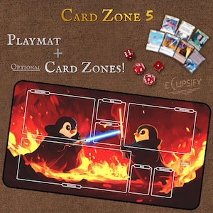 Custom TCG Playmat 24"X14", Personalized Play Mat, Custom Board Game Mat With Zones, MTG Gift, Tabletop Accessories, Trading Card Games, MTG image 8