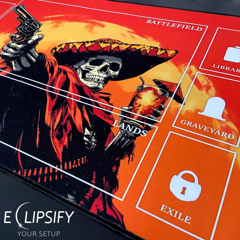 Custom TCG Playmat 24"X14", Personalized Play Mat, Custom Board Game Mat With Zones, MTG Gift, Tabletop Accessories, Trading Card Games, MTG image 9