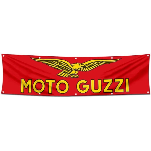 Moto Guzzi Banner 2x8ft Sign flag