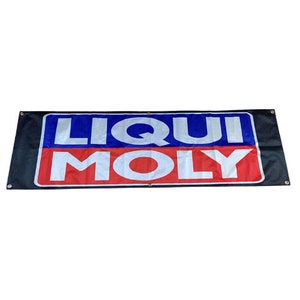 Liqui Moly banner 1.5x5ft Sign Garage Vintage Car Gas Retro Oil