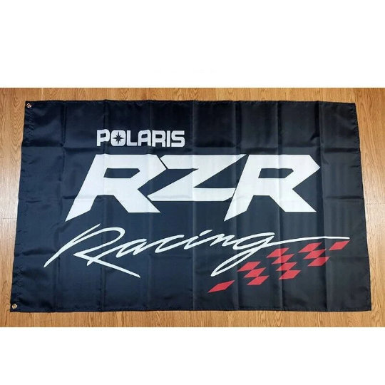 Polaris Banner Flag 3x5ft Wall Cave Man Rzr Garage Racing Sign Decor ...