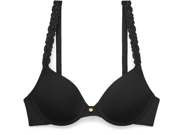 Black Pure Luxe Full Coverage Fit Bra Natori 38C