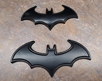 2-Pack Black Metal Batman Vs Superman Logo Emblem Car Badge Stickers – Dawn Of Justice