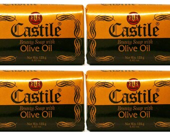 Lot de 4 savons de Castille à l'huile d'olive - livraison gratuite