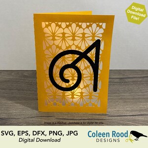 Grußkarte, Monogramm Karte, Buchstabe A Karte, Art Deco Karte, Geburtstagskarte, Stapelkarte, Laterne Karte, Laterne, 3D Schnitt, svg Datei