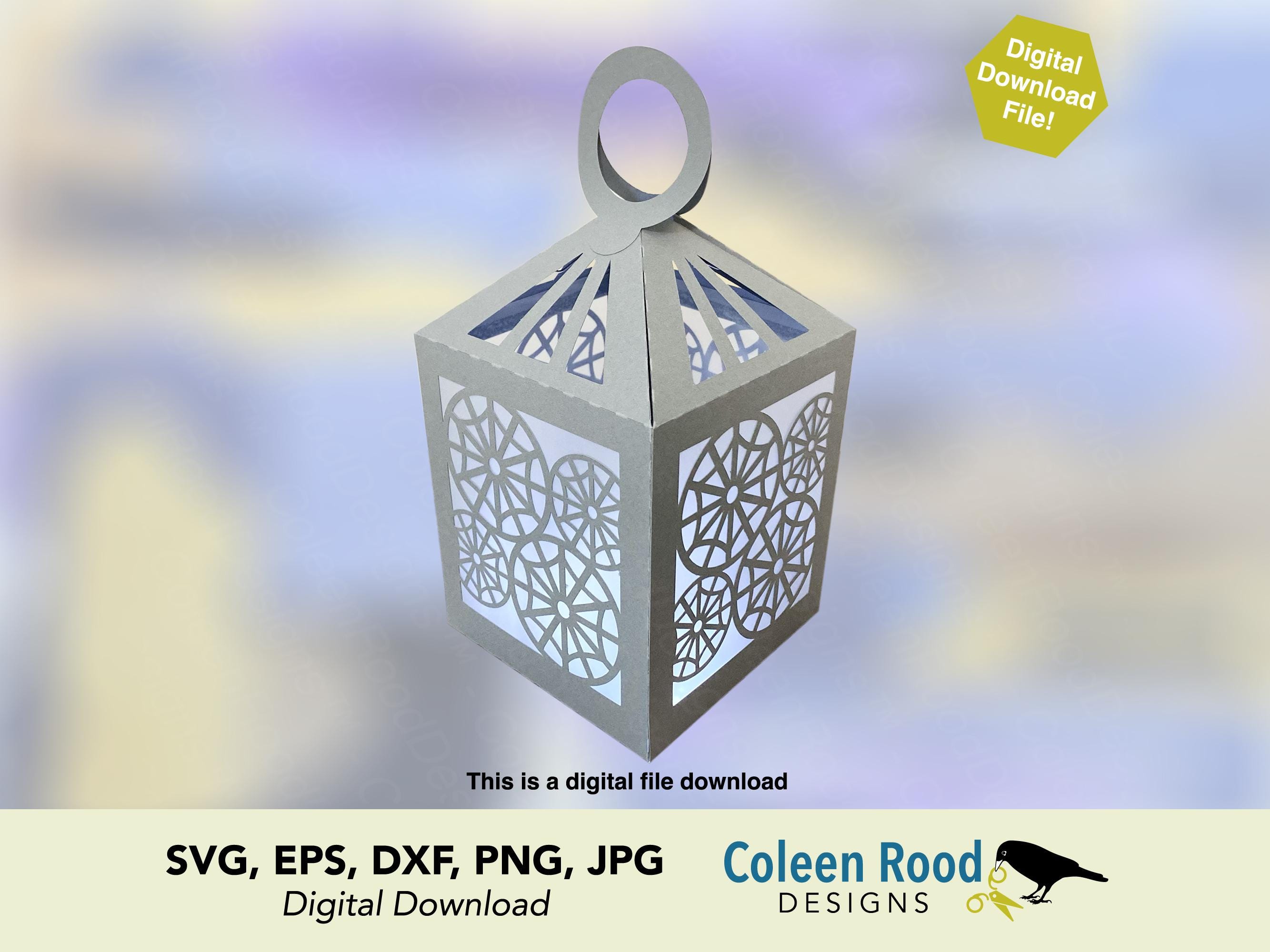 Colleen Rood Spider Web Lantern SVG: Halloween Paper Craft Cut File (digital ...