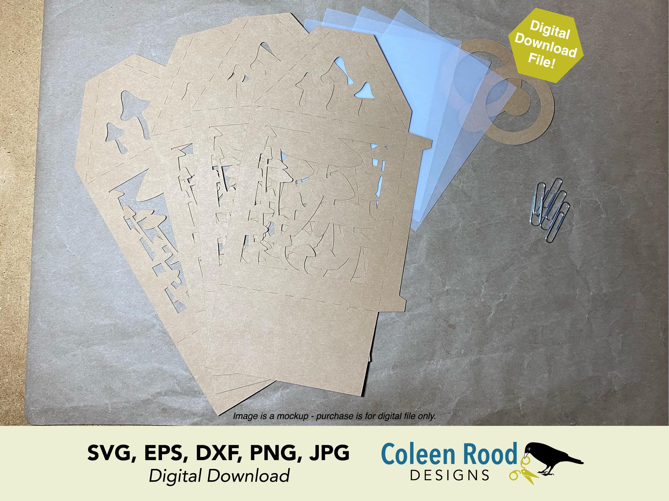 Colleen Rood Mushroom Lantern SVG: Layered 3D Paper Craft Cut File (digital Download ...