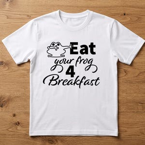 Eat Your Frog SVG Mark Twain Quote Behavior Prompt Digital Download