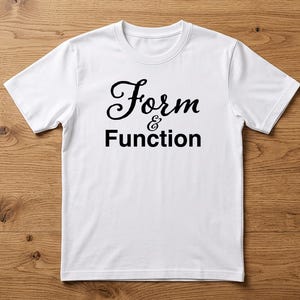 Form Funktion T-shirt Design SVG PNG digitaler Download