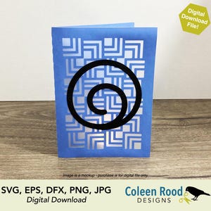 Tarjeta de felicitación, tarjeta con monograma, tarjeta con la letra O, tarjeta Art Déco, tarjeta de cumpleaños, tarjeta de papel apilado, tarjeta de linterna, linterna de papel, corte 3D, archivo SVG