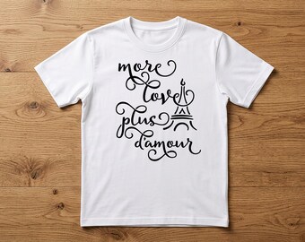 More Love Paris SVG Eiffel Tower Design Digital Download