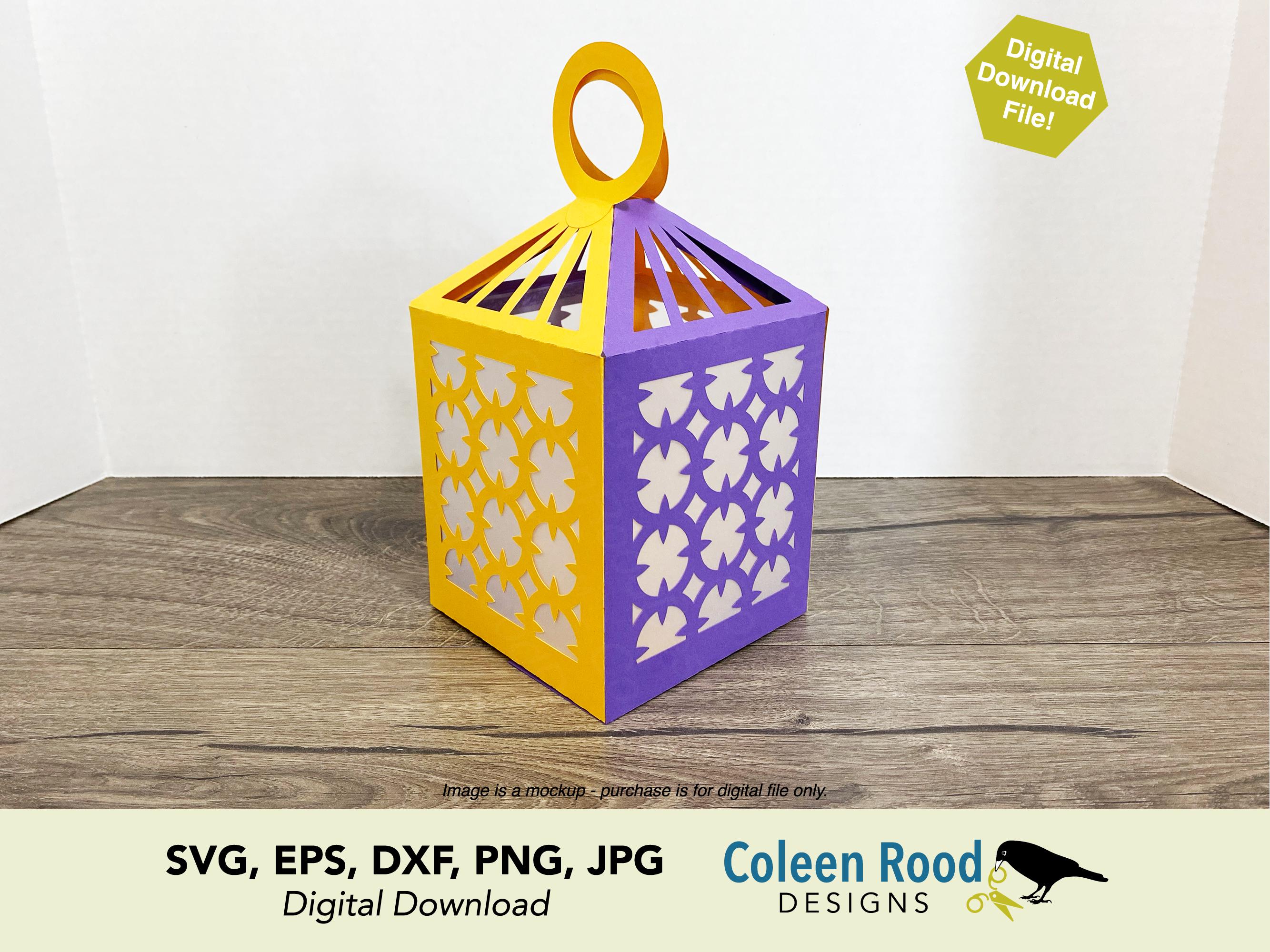 Colleen Rood Art Deco Paper Lantern Template Cricut & Silhouette Cut Files Digital ...