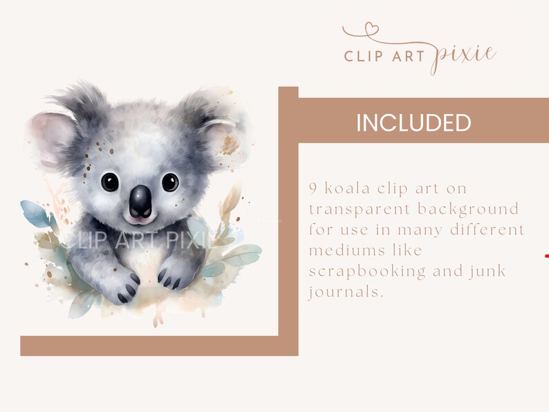 Koalas With Eucalyptus Leaves Clip Art Pack Watercolour, Clipart or ...