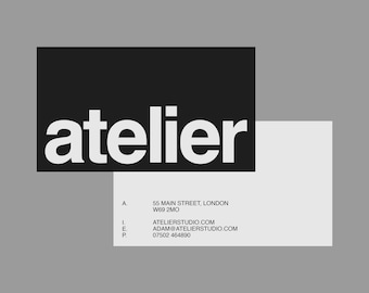 Minimal Business Card Template | For entrepreneurs, Business Owners, Agencies, & Designers