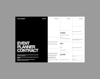 Picture of Event Planning Contract Template | Editable Agreement for Freelance ...