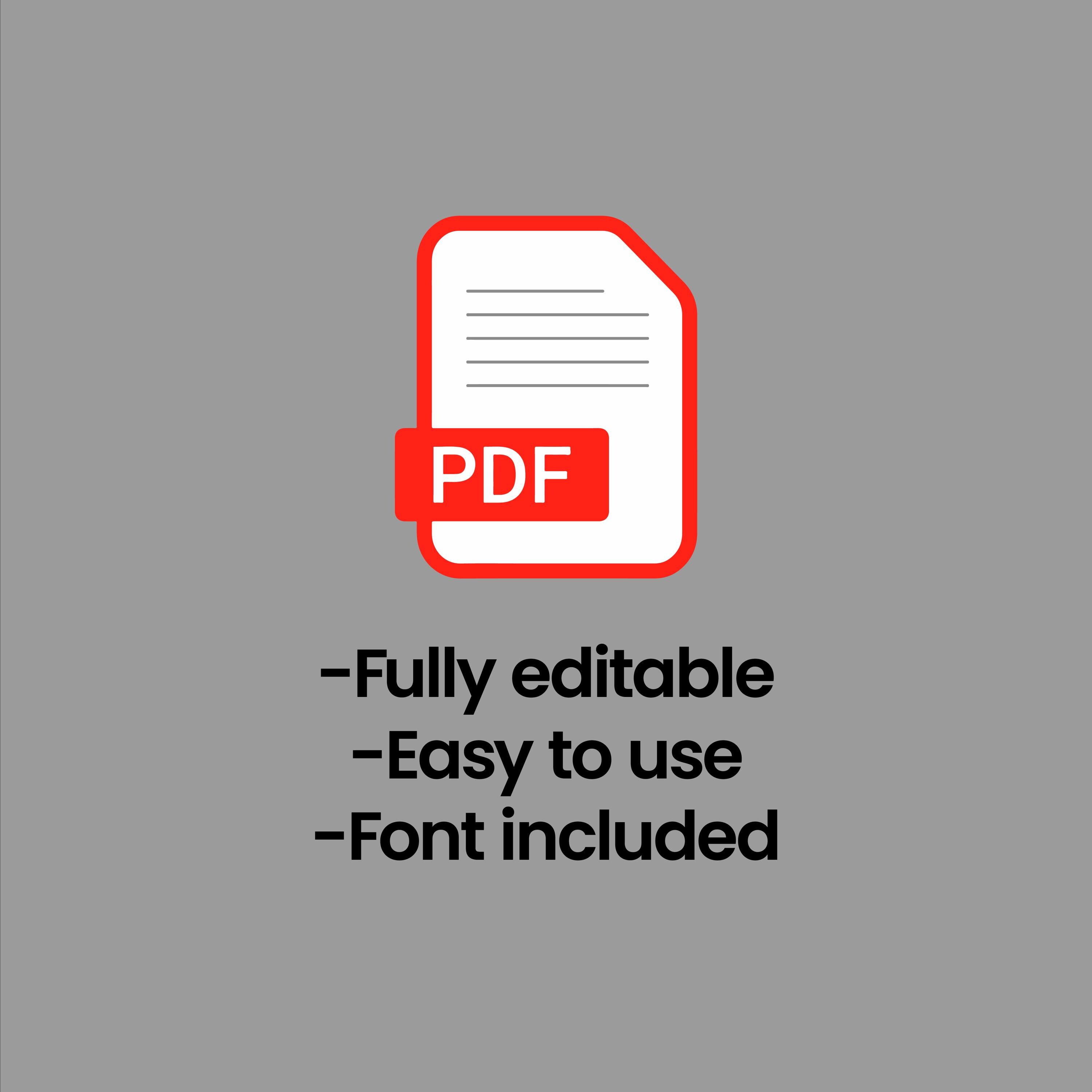 Invoice PDF Template - for Small Business | Modern and Professional ...