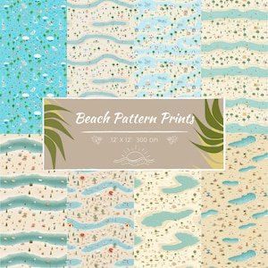 Beachy Vibes: 8 Digital Patterns Bundle