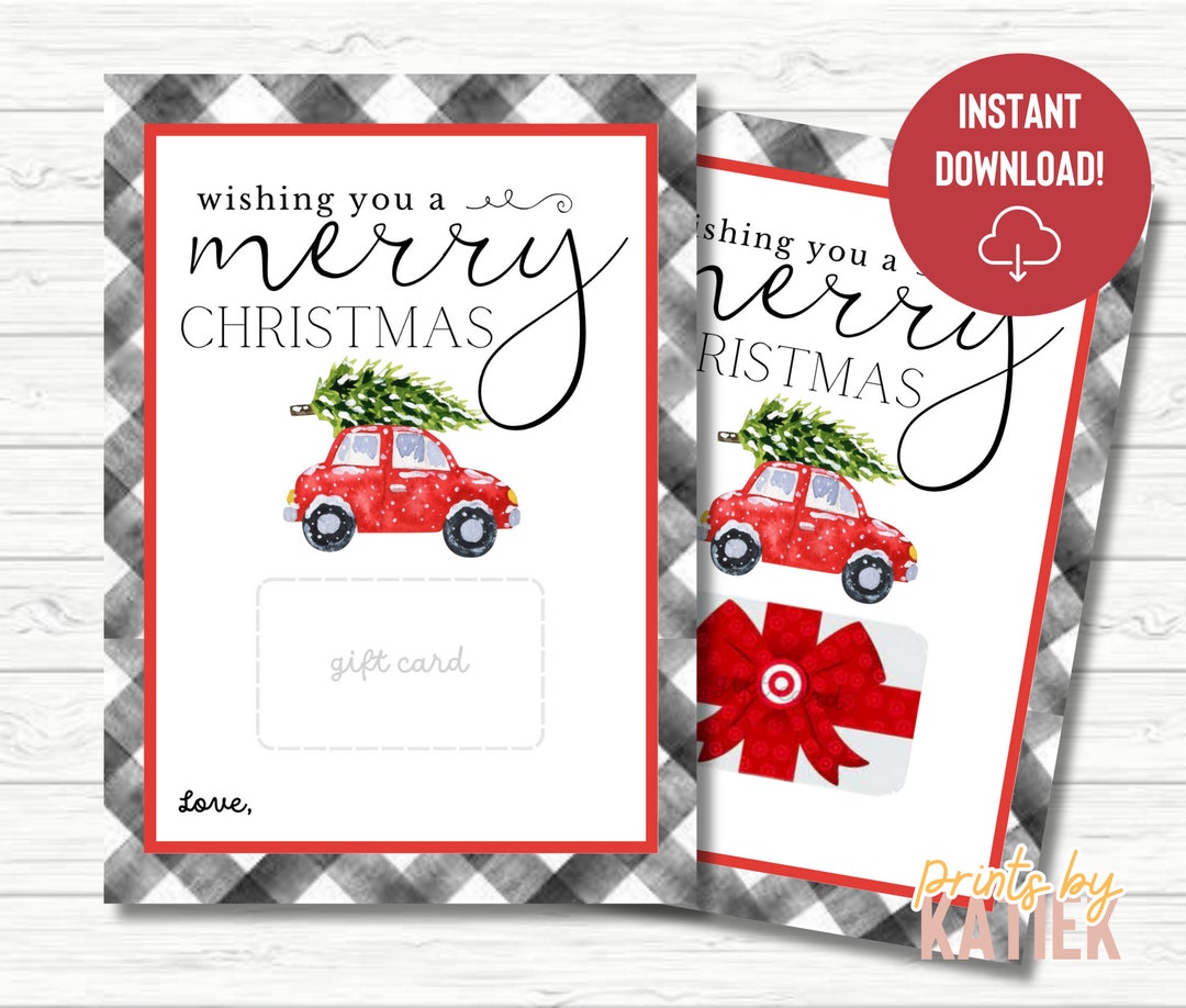 Red Truck Printable Card // Teacher Christmas Gift // Generic Etsy Red Truck Printable Card // Teacher Christmas Gift // Generic Etsy