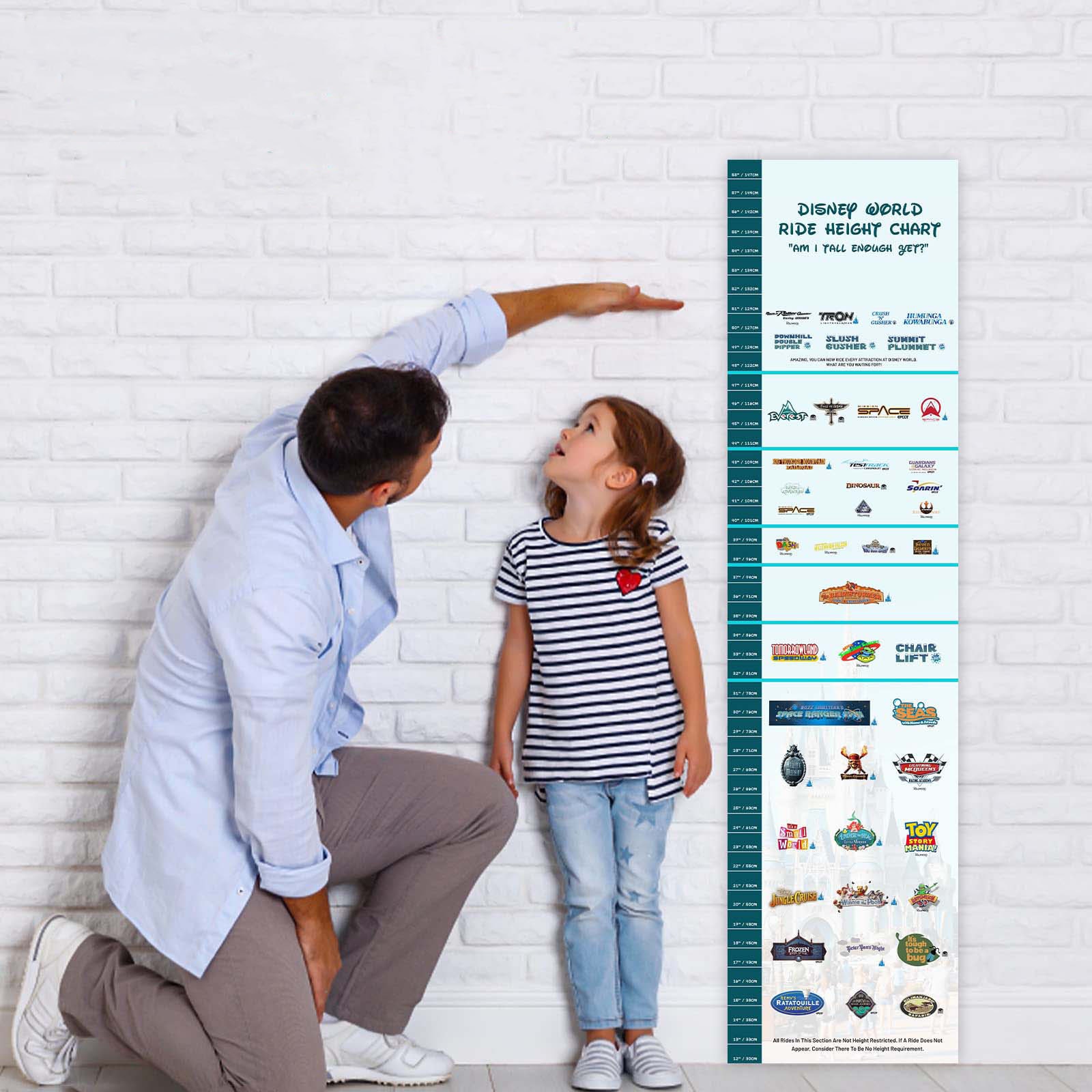 Disney World Ride Height Chart Height Guide for Orlando Vacation
