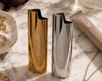 Personalized BIC Lighter, Custom Engraved Lighter Case, Bridesmaid Gift, Gift for Her, Bridesmaid Proposal, Monogram Lighter, Girl Gift