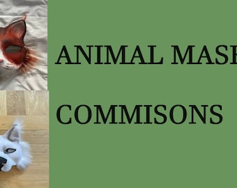 READ DESC!! - animal mask commissions!