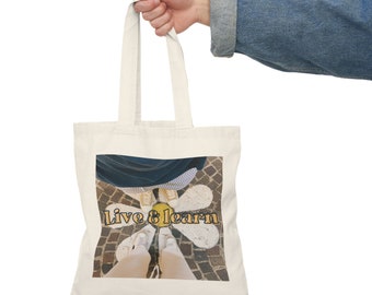 Neutral Tote Bag - Live & Learn