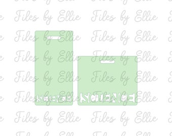 Vertical and Horizontal SCIENCE ID Badge Backer File