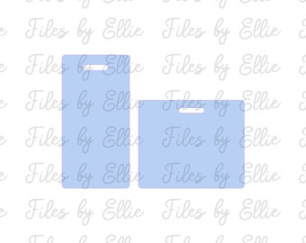 Arquivo de suporte de crachá de identificação em branco vertical e horizontal
