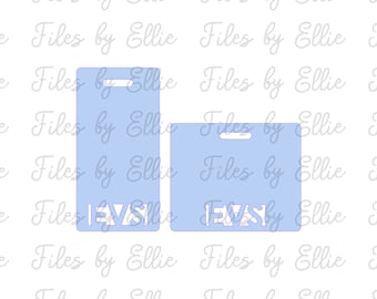 Arquivo de suporte de crachá de identificação EVS vertical e horizontal
