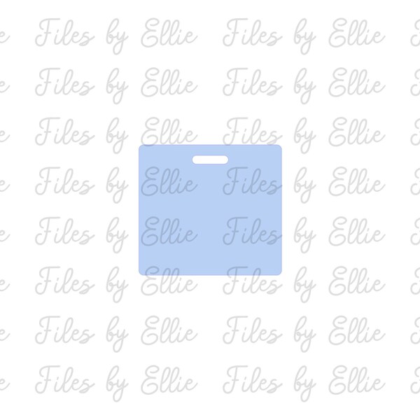 Horizontal Blank ID Badge Backer File