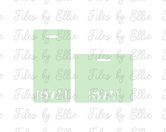 Vertical and Horizontal GYM ID Badge Backer File
