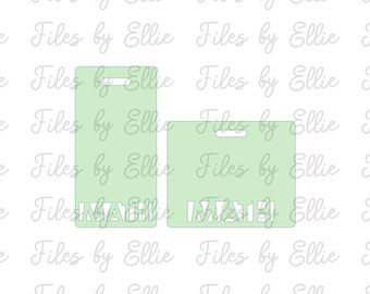 Vertical and Horizontal MATH ID Badge Backer File