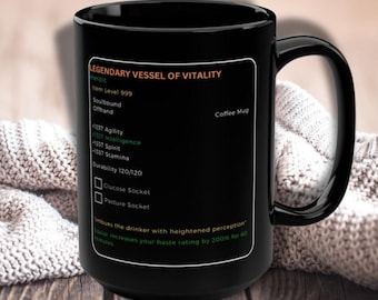 Legendary Offhand Mug - WoW MMORPG Coffee Mug Gaming Game-Inspired Design, Perfect for Gamers, Gifts for Him/Her, Birthday, Holiday