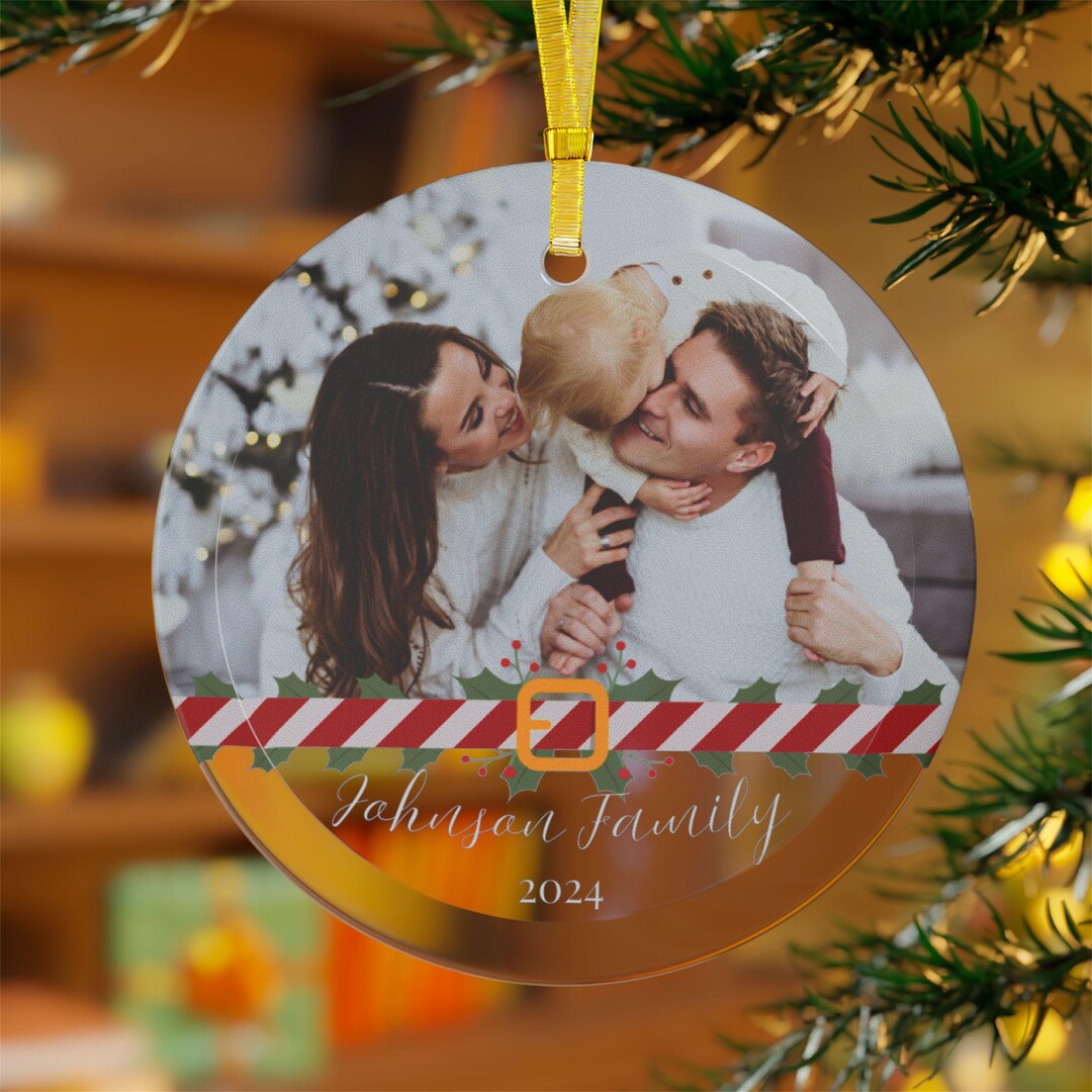 Personalized Family Picture Ornament Family Photo Ornament Memories ...