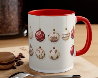 Merry Christmas Holiday Accent Coffee Mug, 11oz