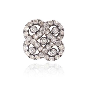 Archduchess Margarete Sophie of Austria brooch replica in 925 sterling silver and Moissanite