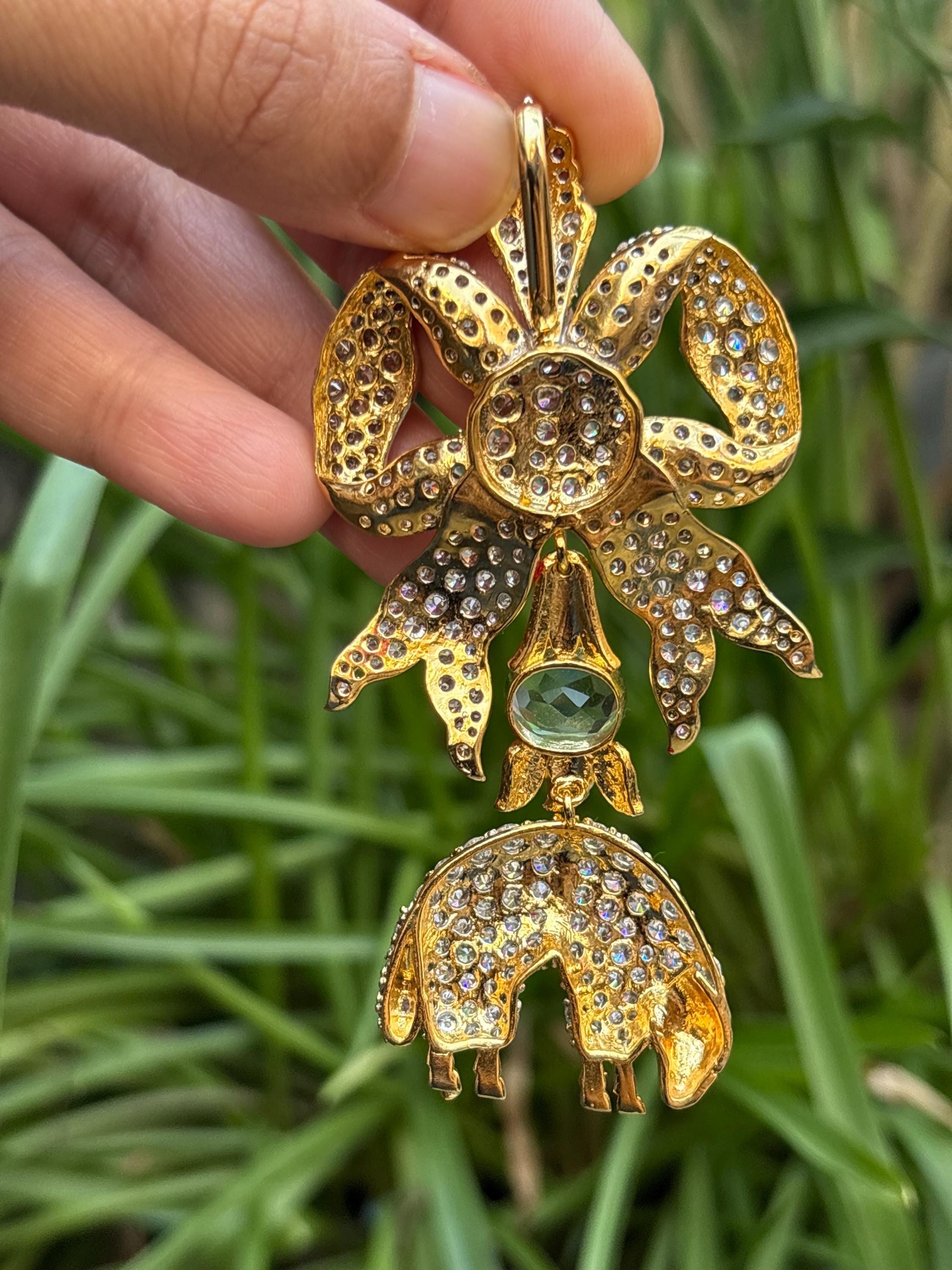 ヴィンテージ アールデコ スターリングシルバー アクアマリン ブローチ