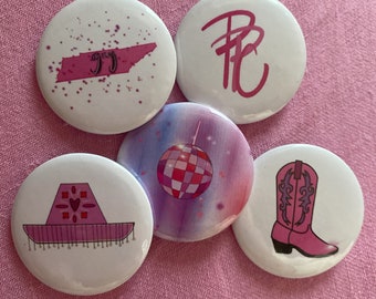 Chappell Roan Pink Pony Club Set of 5 Pins