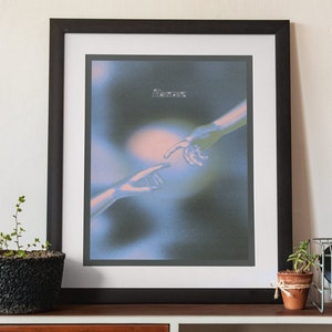 Heaven Wall Print, Retro Wall Art, Vintage Art Print, Trendy Home Decor, Printable Home Decor, Aesthetic Wall Art, Blue Wall Art