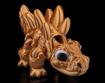 Giocattolo Flexi Stegosaurus: dinosauro articolato stampato in 3D