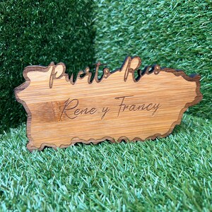 Puerto Rico Shape Board -  Wall Office Decoration