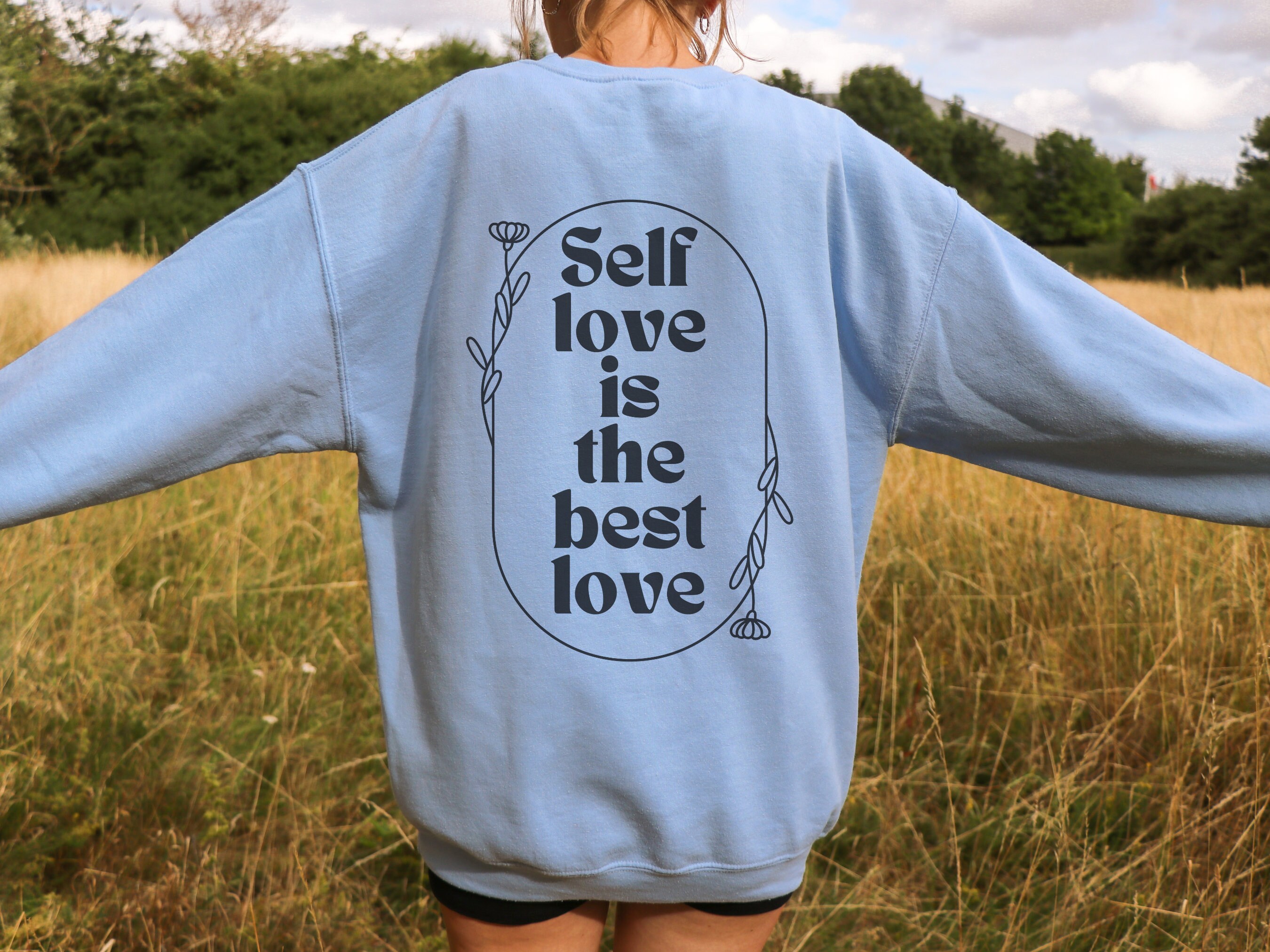 Self-Love is the BEST love, Self-Love Club Crewneck Sweater, Healing Journey Crewneck Sweater, Gift